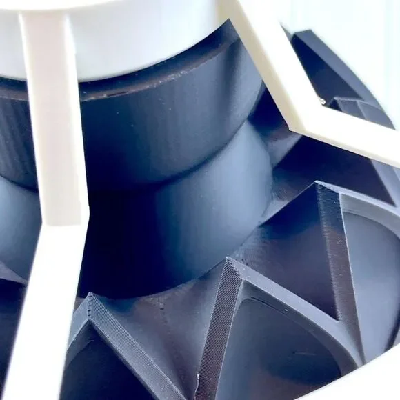 Modern Table Lamp, Abyssal Table Lamp, Desk Lamp and Shade, Bedside Lamp, Unique - Picture 5 of 10